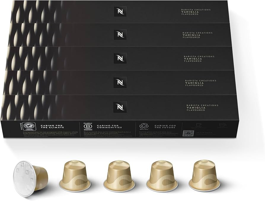 Nespresso Original, Vaniglia, Medium Roast, 50-Count Espresso Coffee Pods | Amazon (US)