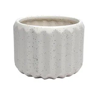 7" Speckled White Ceramic Pot by Ashland® | Michaels | Michaels Stores