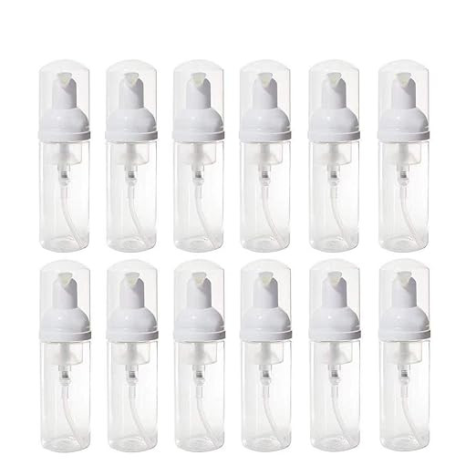 12 Pcs Empty Bottle Travel Soap Bottle | Plastic Foam Dispenser Bottle | Mini Foaming Soap Pump D... | Amazon (US)