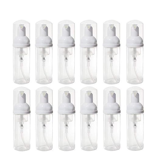 12 Pcs Empty Bottle Travel Soap Bottle | Plastic Foam Dispenser Bottle | Mini Foaming Soap Pump D... | Amazon (US)