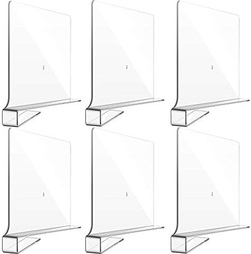 Clear Acrylic Shelf Dividers for Closet Organization Transparent Closet Shelf Divider Organizer Mult | Amazon (US)
