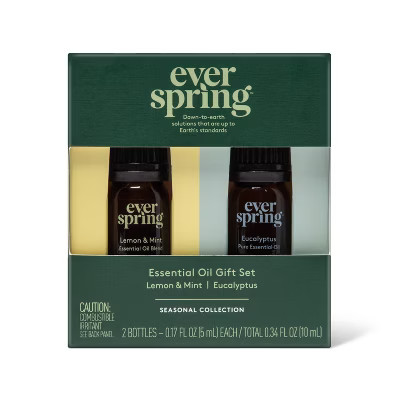 Winter Cheer Collection Essential Oils Gift Set - 2pk - Everspring™ | Target