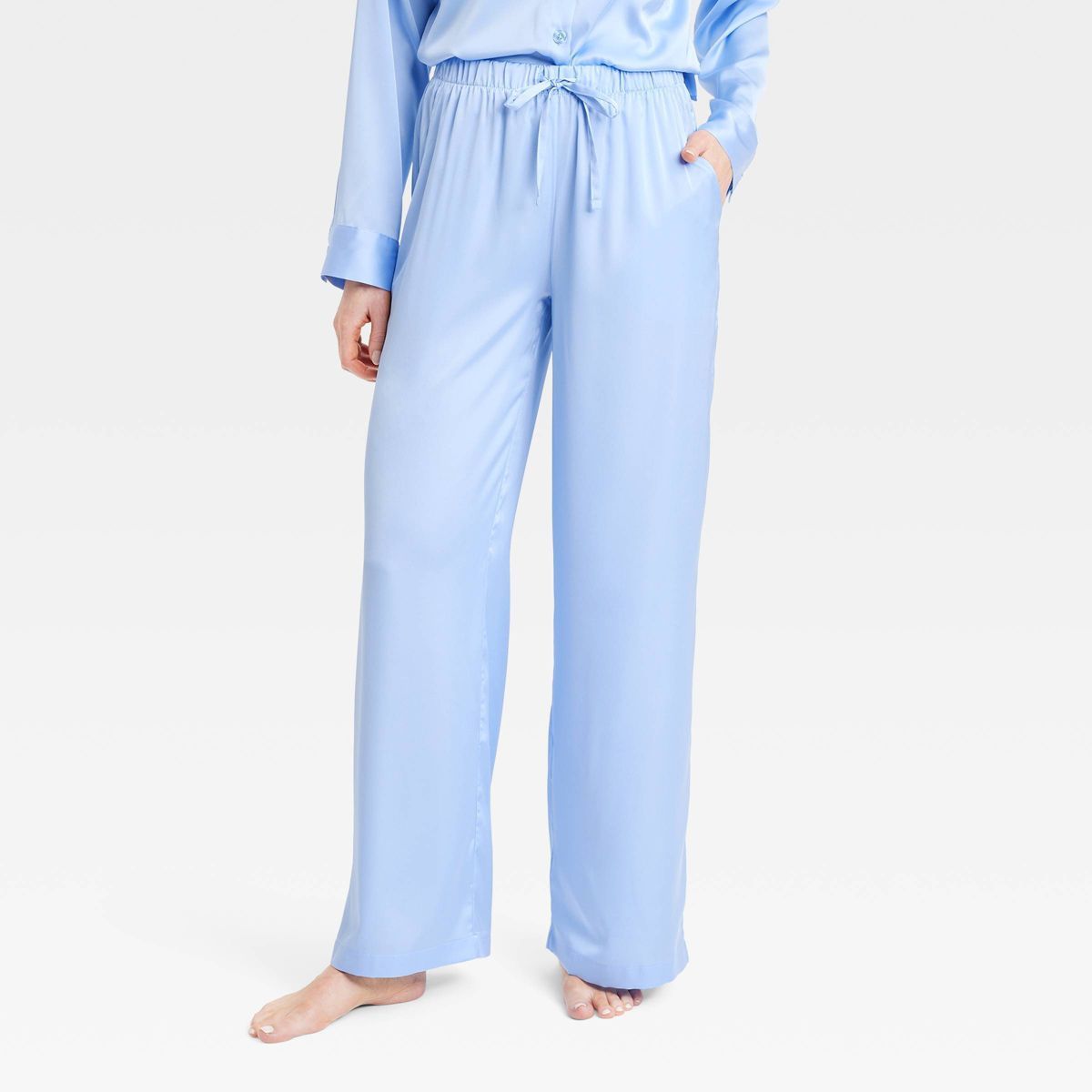 Women's Satin Long Pajama Pants - Stars Above™ | Target