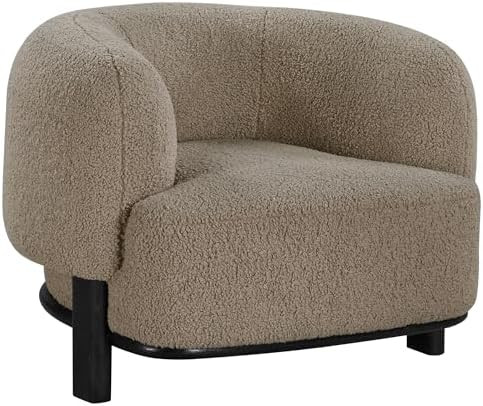 Coaster Home Furnishings - Lawler - Wood and Fabric - Upholstered Accent Chair with Barrel Back, ... | Amazon (US)