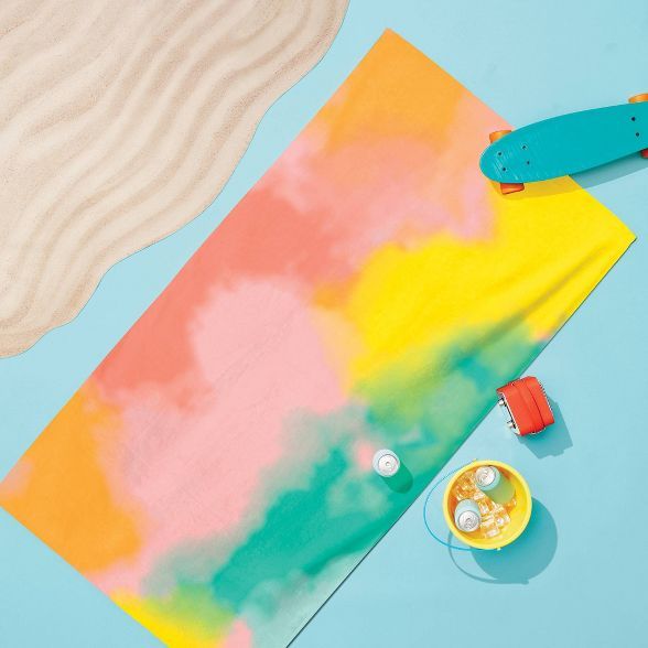 Tie Dye Printed Beach Towel - Sun Squad™ | Target
