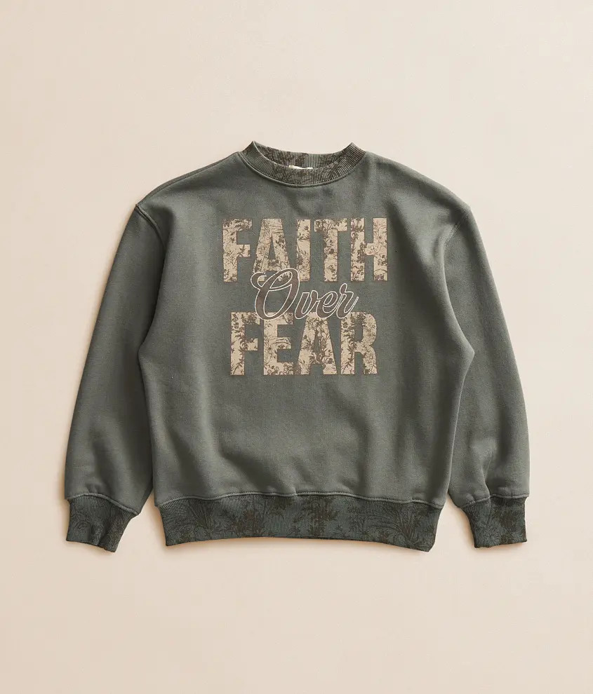 Girls - Faith Over Fear Pullover | Buckle