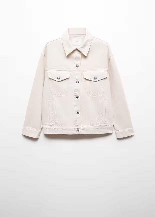Oversize denim jacket -  Women | Mango USA | MANGO (US)