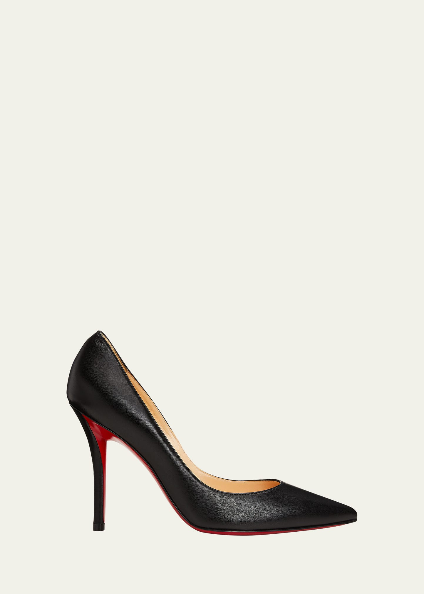 Christian Louboutin Apostrophy Leather Pointed Red-Sole Pumps | Bergdorf Goodman