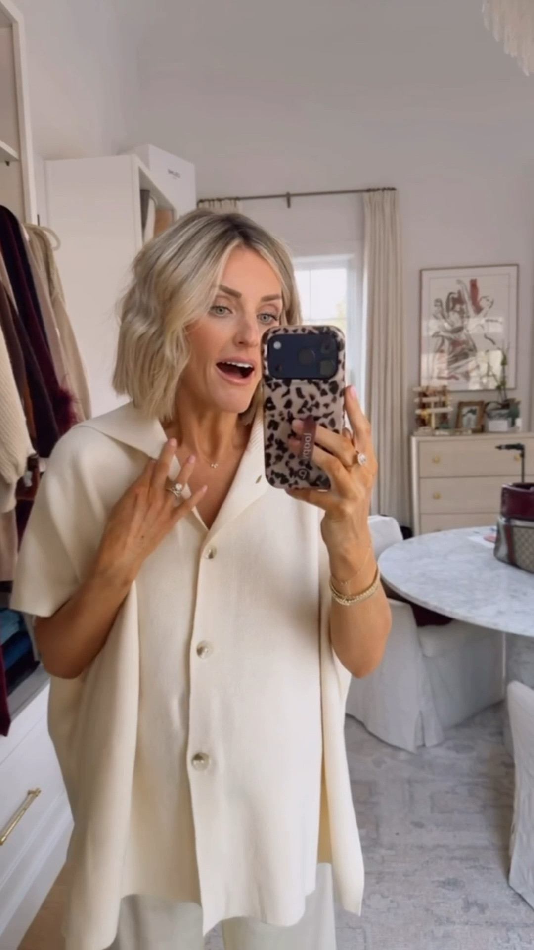 I am obsessed with this cream top! Anyone can wear this, buts it is great if you’re pregnant or post partum! Love it paired with some flowy pants like this! Currently on sale! 

Loverly Grey, Loft, maternity outfit, postpartum, winter outfit 

#LTKBump #LTKSaleAlert #LTKSeasonal