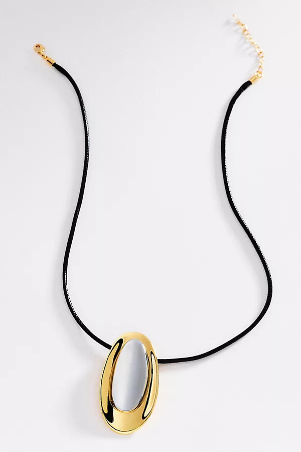 Oval Pendant Cord Necklace | Anthropologie (US)