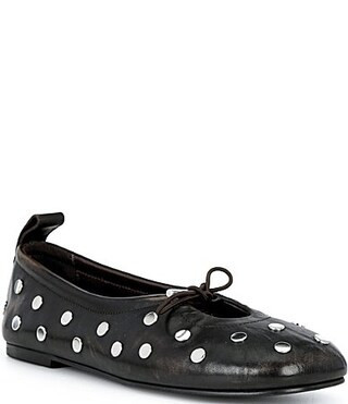 ALOHAS Rosalind Studded Vintage Leather Ballet Flats -  38(7/7.5) | Dillard's