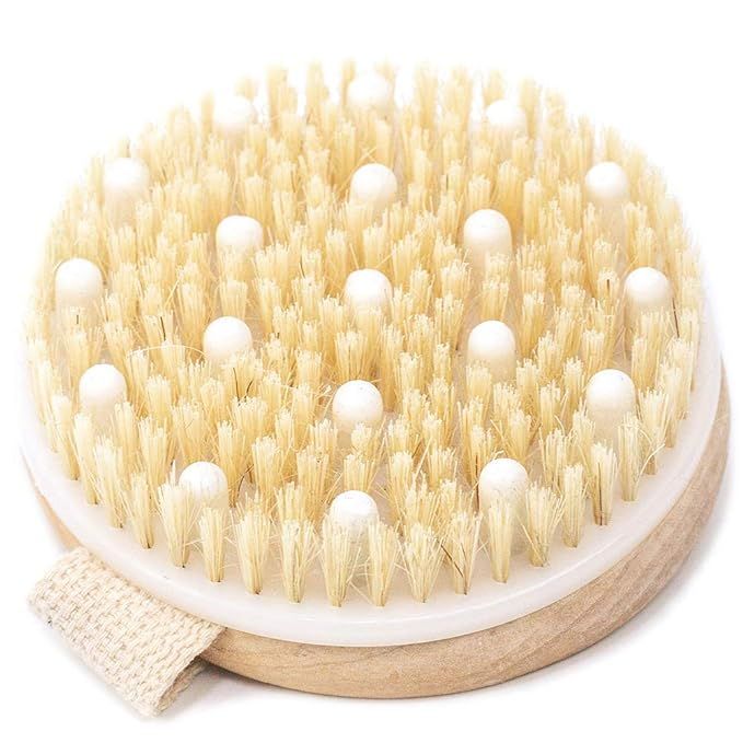 Dry Brushing Body Brush - Round Exfoliating Brush, Body Brush, Dry Brush for Cellulite and Improv... | Amazon (US)