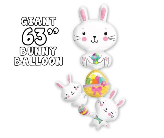 Extra Large Bunny Balloon 63inch Giant Easter Decoration White | Etsy | Etsy (US)