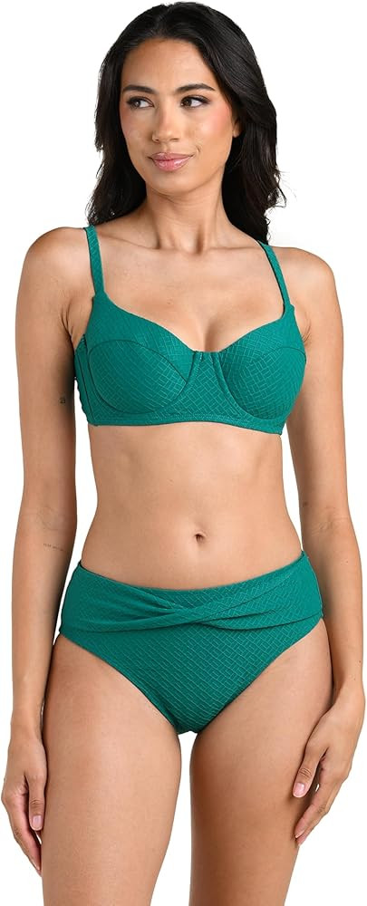 La Blanca Women's Underwire Draped Bikini Swimsuit Top | Amazon (US)