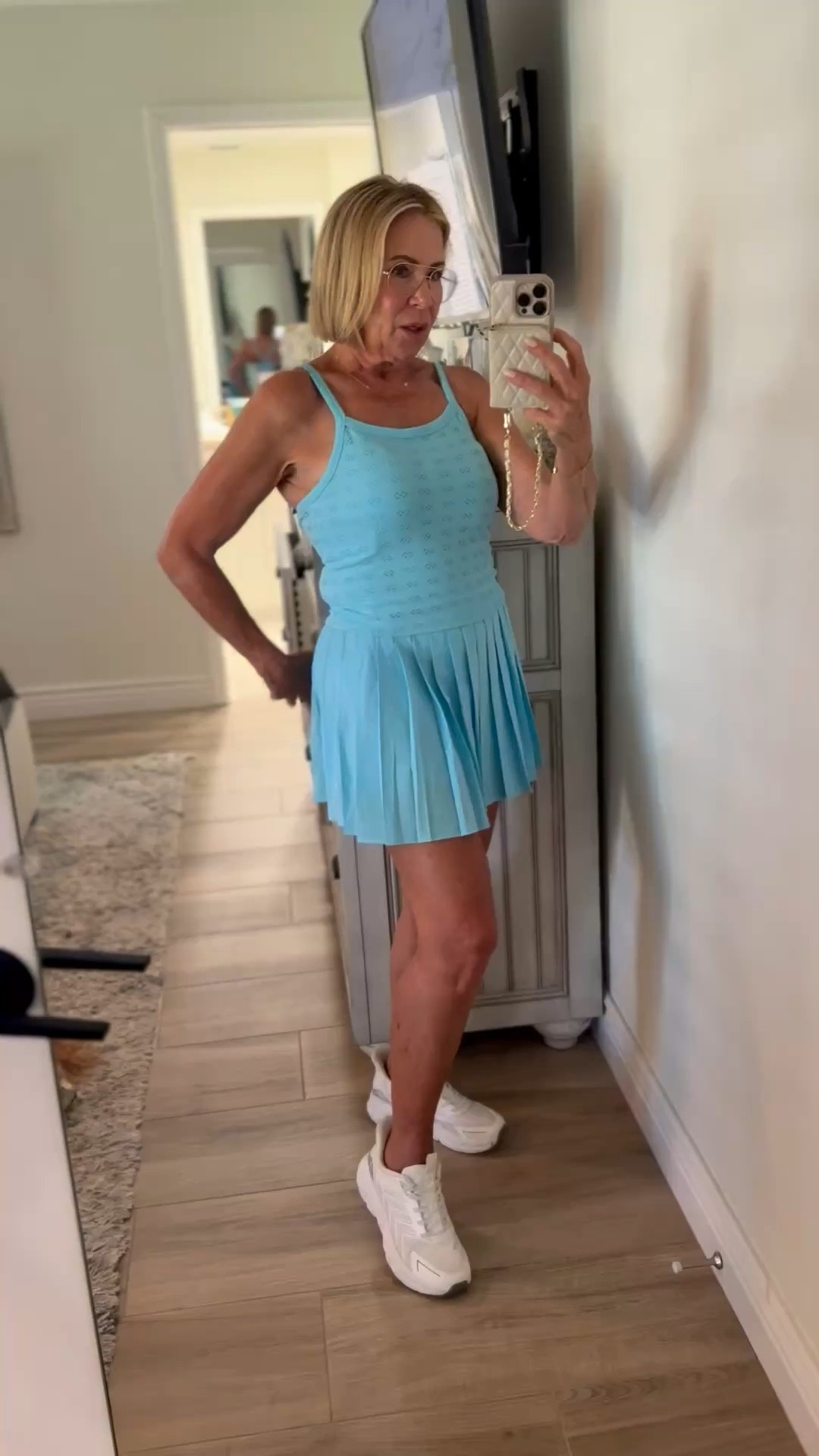 Loving this Walmart find.
I’m in a small skort and a medium top.

#LTKOver40 #LTKActive #LTKootd