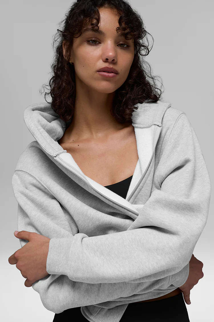 Renown Heavy Weight Full Zip Hoodie | Alo Yoga