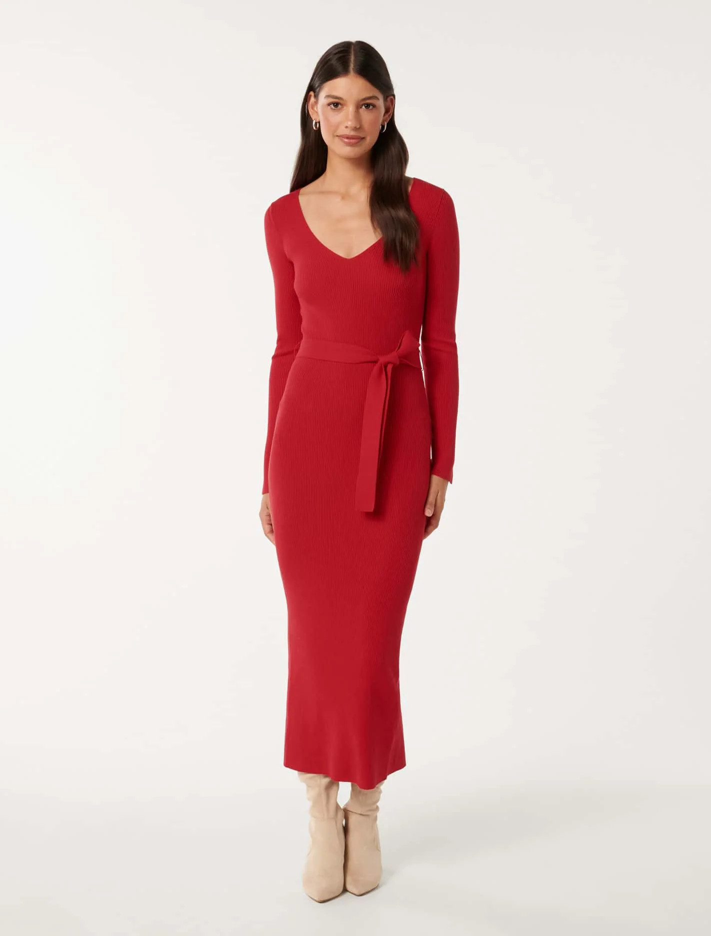 Isobel Rib Knit Midi Dress | Forever New (AU)
