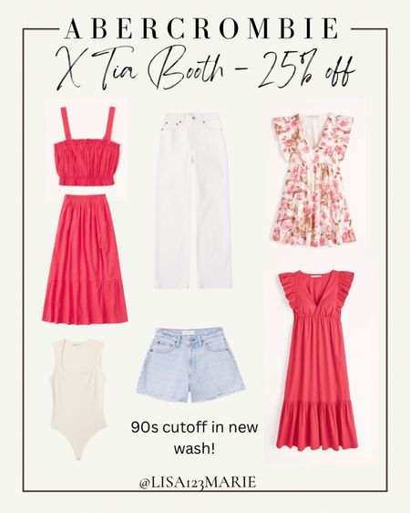Abercrombie vacation outfits on sale with code AFTIA! Spring dresses. Easter dresses. Favorite denim shorts in new wash. Spring outfits. 

#LTKtravel #LTKunder100 #LTKFind