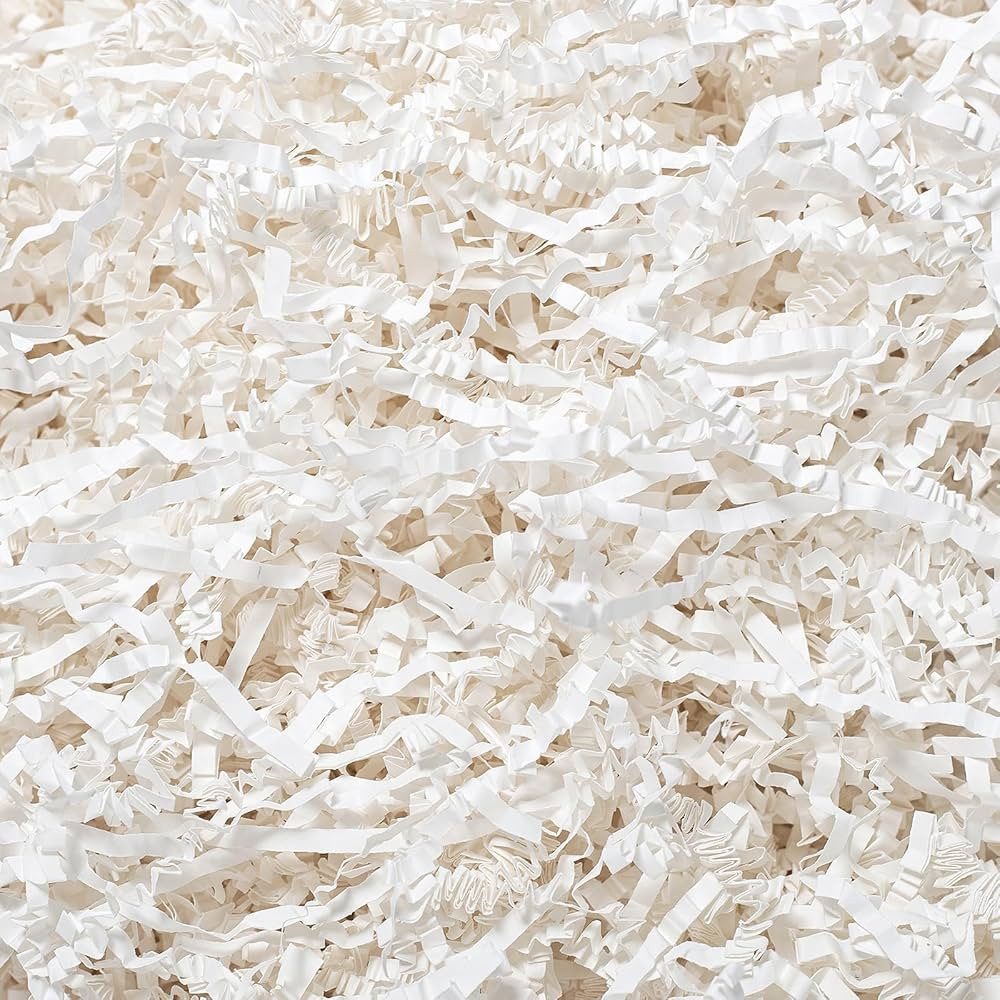 Wowxyz 1 LB Crinkle Cut Paper Shred White Crinkle Shredded Paper for Gift Baskets - Gift Box Bag ... | Amazon (US)