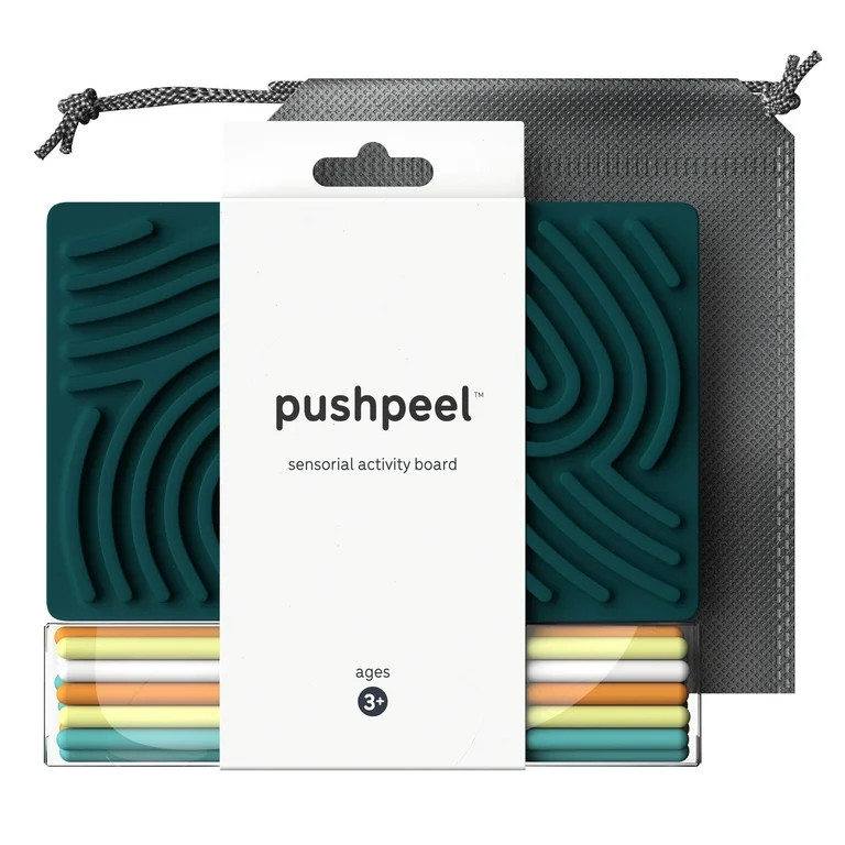 Pushpeel Sensory Activity Board – Spruce | Silent, No-Mess Fidget Toy for Stress Relief, Autism... | Walmart (US)