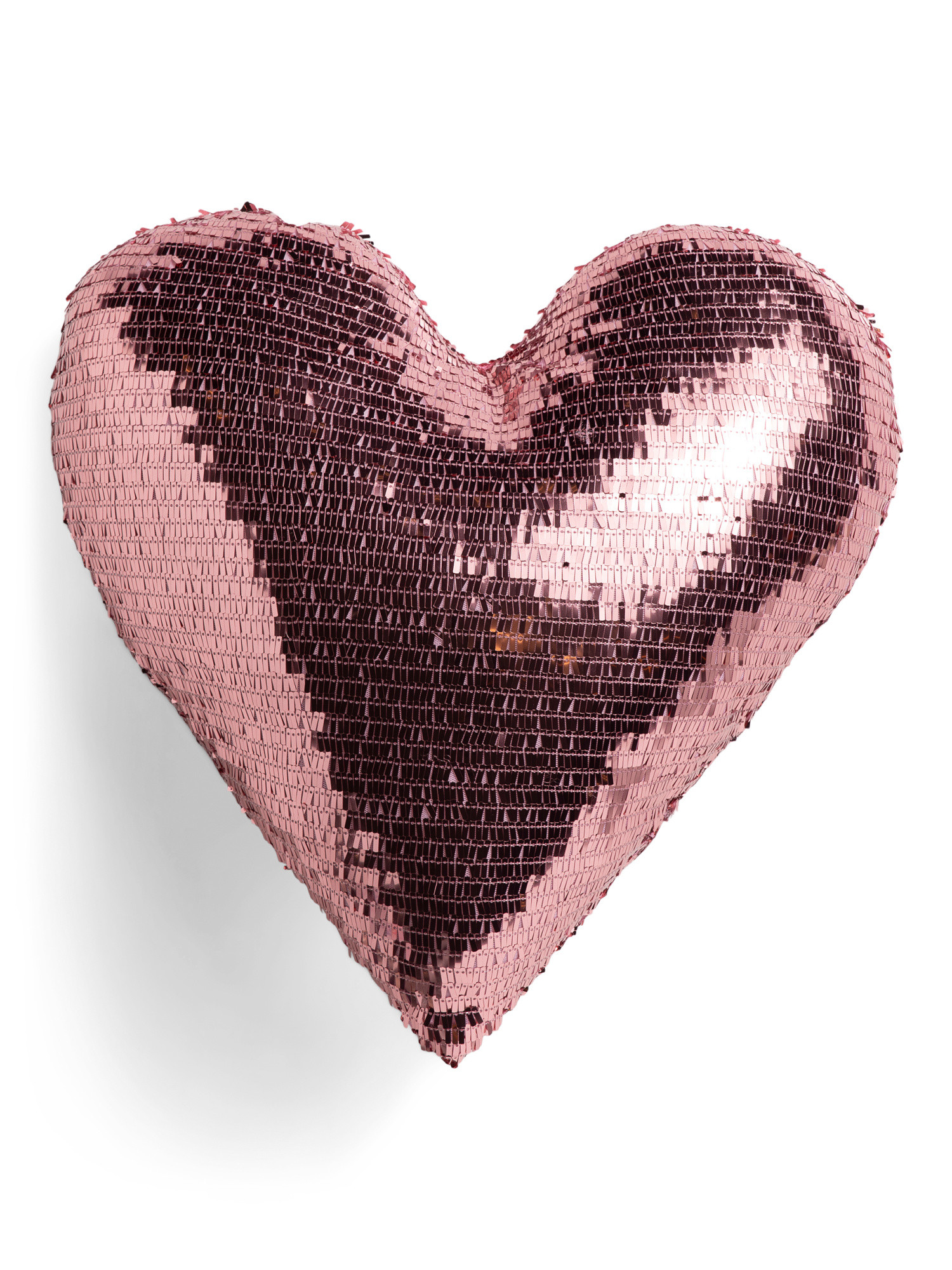 20x19 Sequin Party Heart Shaped Pillow | TJ Maxx