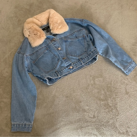 Forever 21 Cropped Jean Jacket | Poshmark