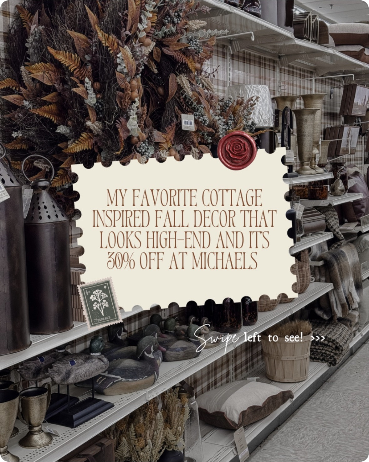 My favorite cottage inspired Falll decor that looks high end and it's 30% off at Michaels!

#LTKHome #LTKSeasonal