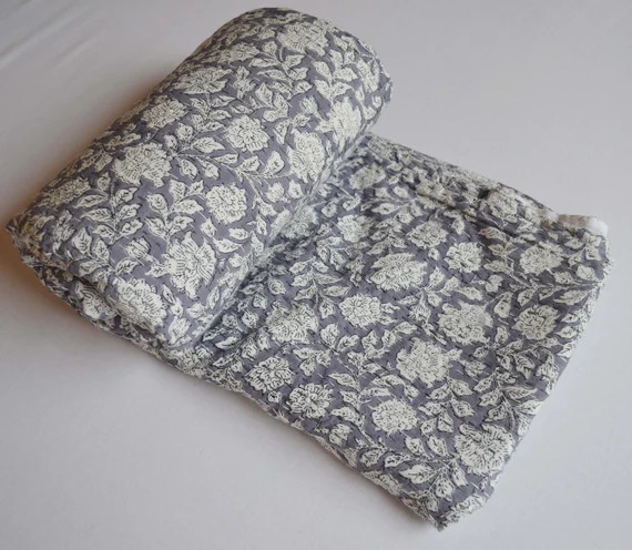 100% Cotton Handmade Traditional Indian Bedding Bed Cover | Etsy | Etsy (US)