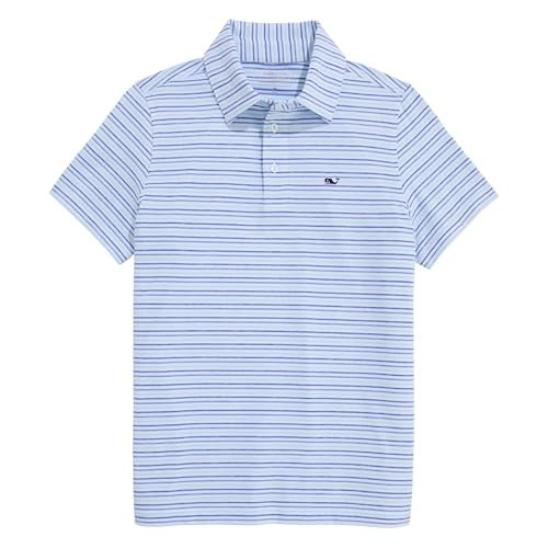 vineyard vines Boys Multi-Bradley Stripe Sankaty Polo, Ocean Breeze/Tide Blue, 5 | Amazon (US)