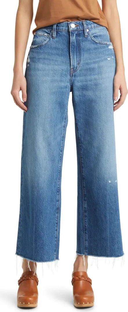 The Relaxed Raw Hem Straight Leg Jeans | Nordstrom