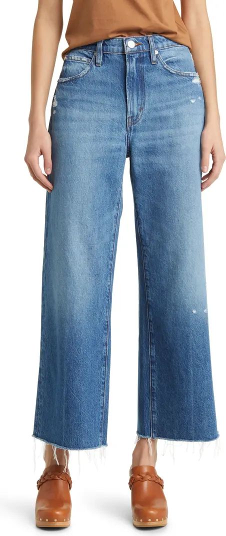 The Relaxed Raw Hem Straight Leg Jeans | Nordstrom