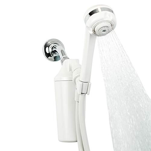Aquasana Filtered Shower Head - Max Flow Rate w/ Handheld Wand - Reduces Over 90% of Chlorine from Hard Water - Carbon & KDF Filtration Media - Soften Skin & Hair - AQ-4105, White | Amazon (US)