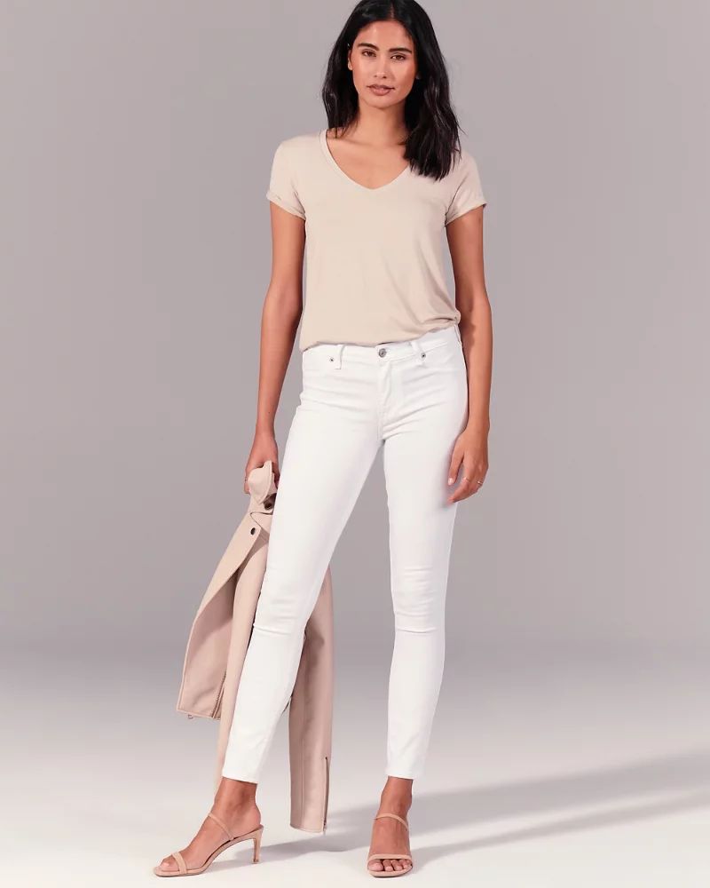 Mid Rise Jean Leggings | Abercrombie & Fitch (US)