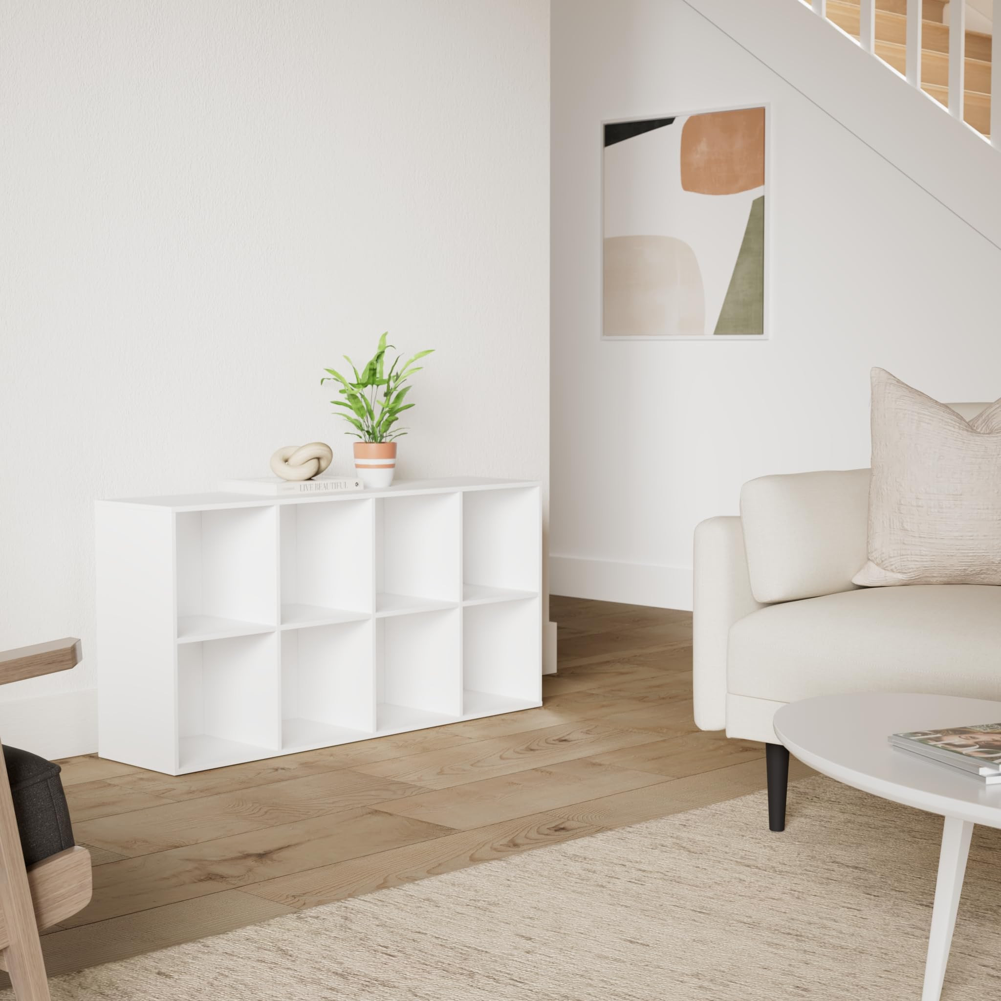 Best Choice Products 8-Cube Storage Organizer, 11in Shelf Opening, Bookcase, Display Shelf, Custo... | Amazon (US)