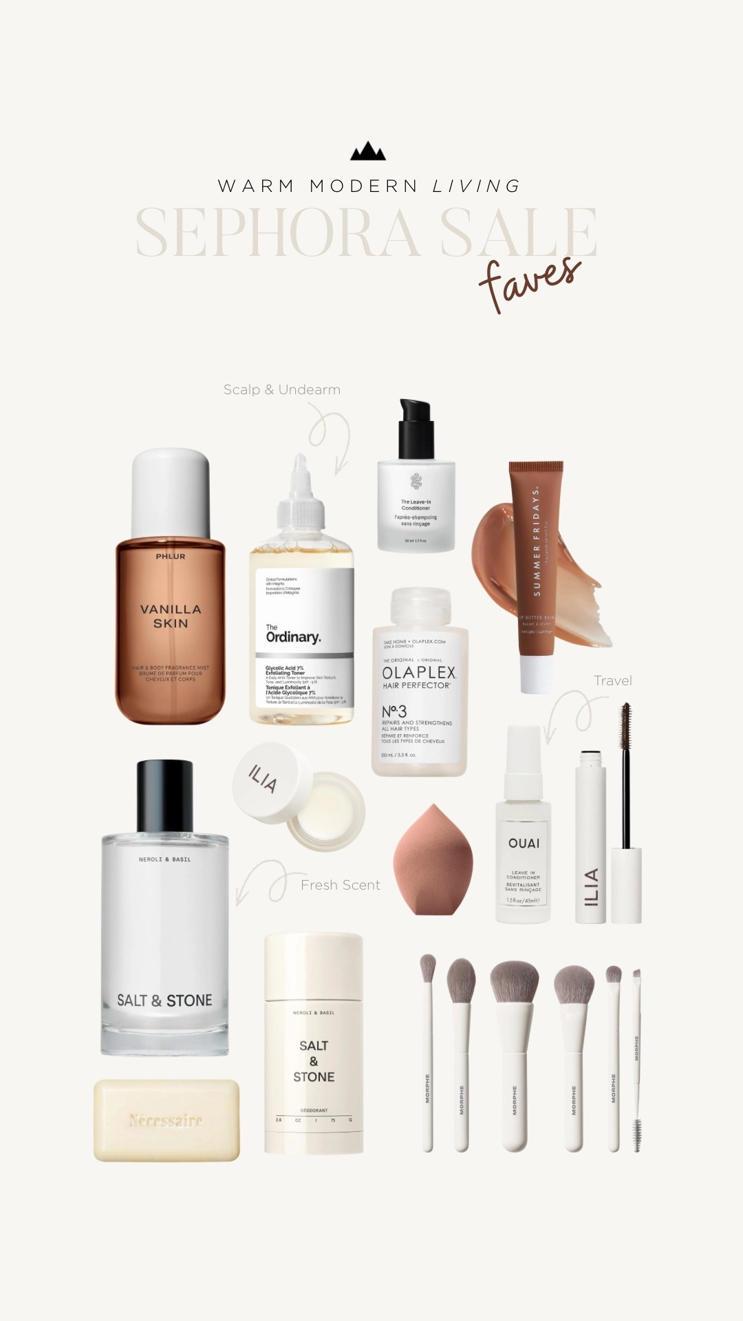 @Sephora Sale Favourites 🥰

Everyday Vanilla spray 
Glycolic acid for skin and scalp
Pre shampoo hair mask 


#LTKOver40 #LTKmorningroutine #LTKBeauty