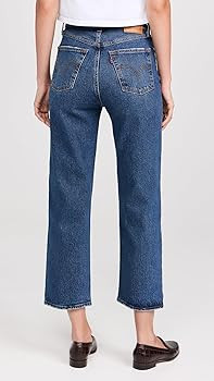 Levi's Womens Premium Ribcage Straight Ankle Jeans | Amazon (US)