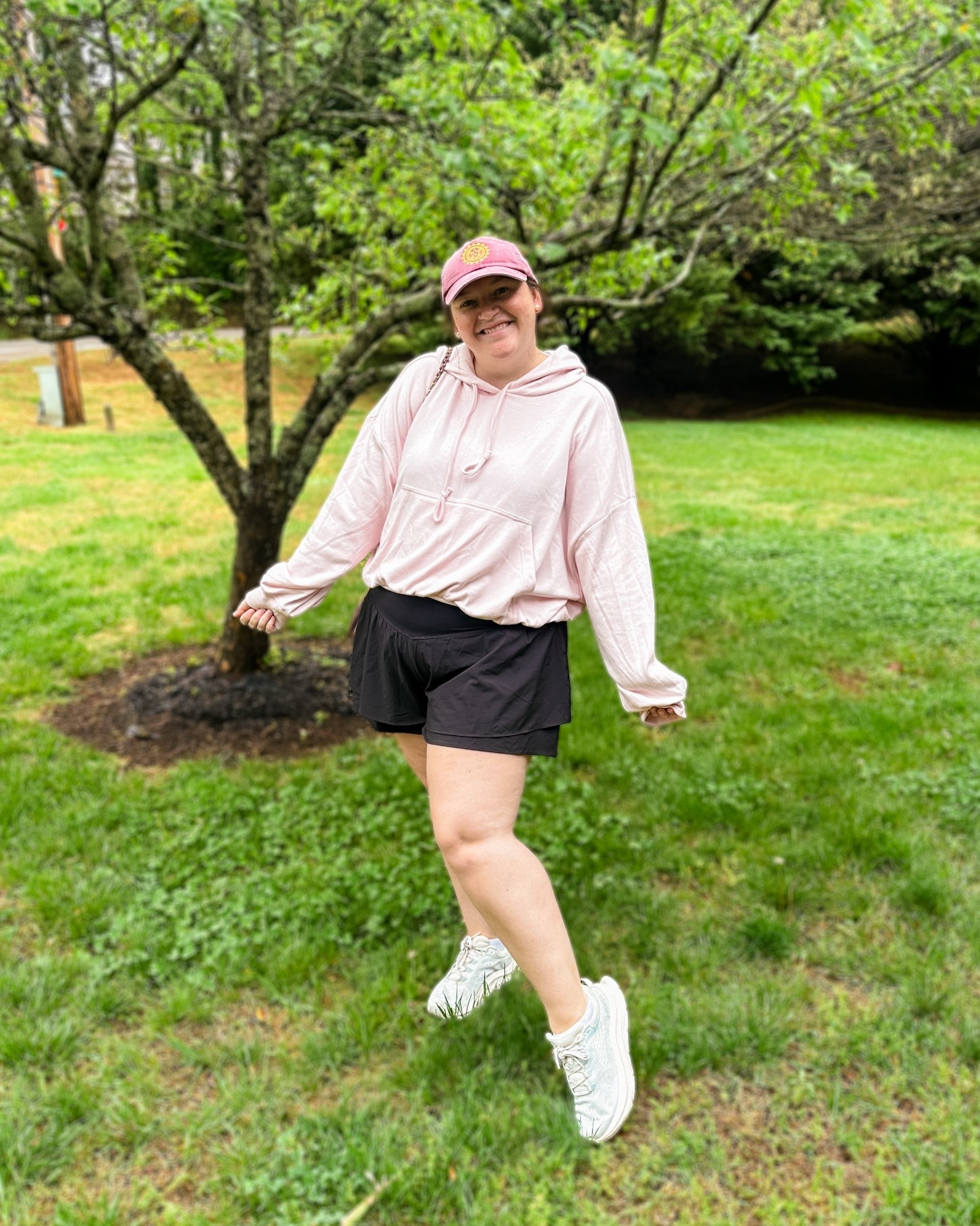 We love a good casual fit over here!  XXL sweatshirt XL shorts

#LTKmomlife #LTKMidsize #LTKootd