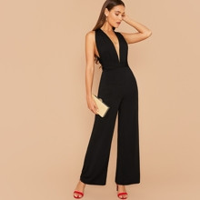 Multi Way Open Back Wide Leg Jumpsuit | SHEIN