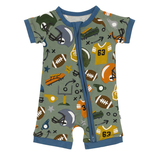 Touchdown Time Shorty Zippy | Little Sleepies