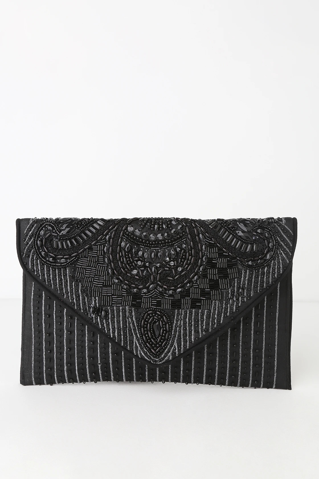 Constantinople Black Beaded Clutch | Lulus (US)