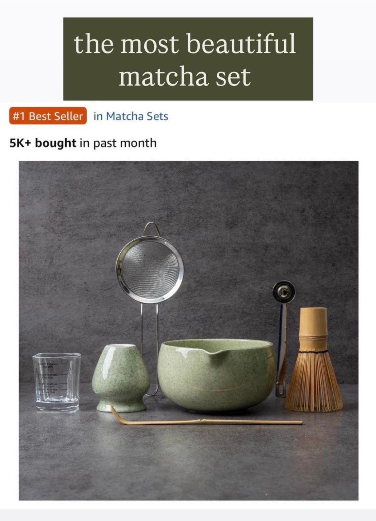 matcha set.  so so beautiful