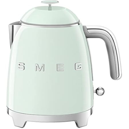 Smeg KLF03PGUS 50's Retro Style Aesthetic Electric Kettle with Embossed Logo, Pastel Green | Amazon (US)