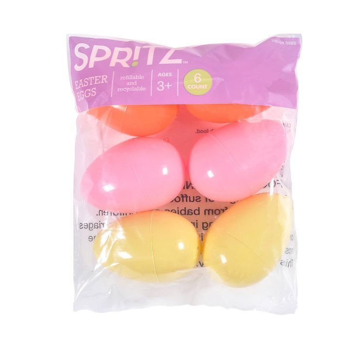 6ct Plastic Easter Eggs - Spritz™ | Target