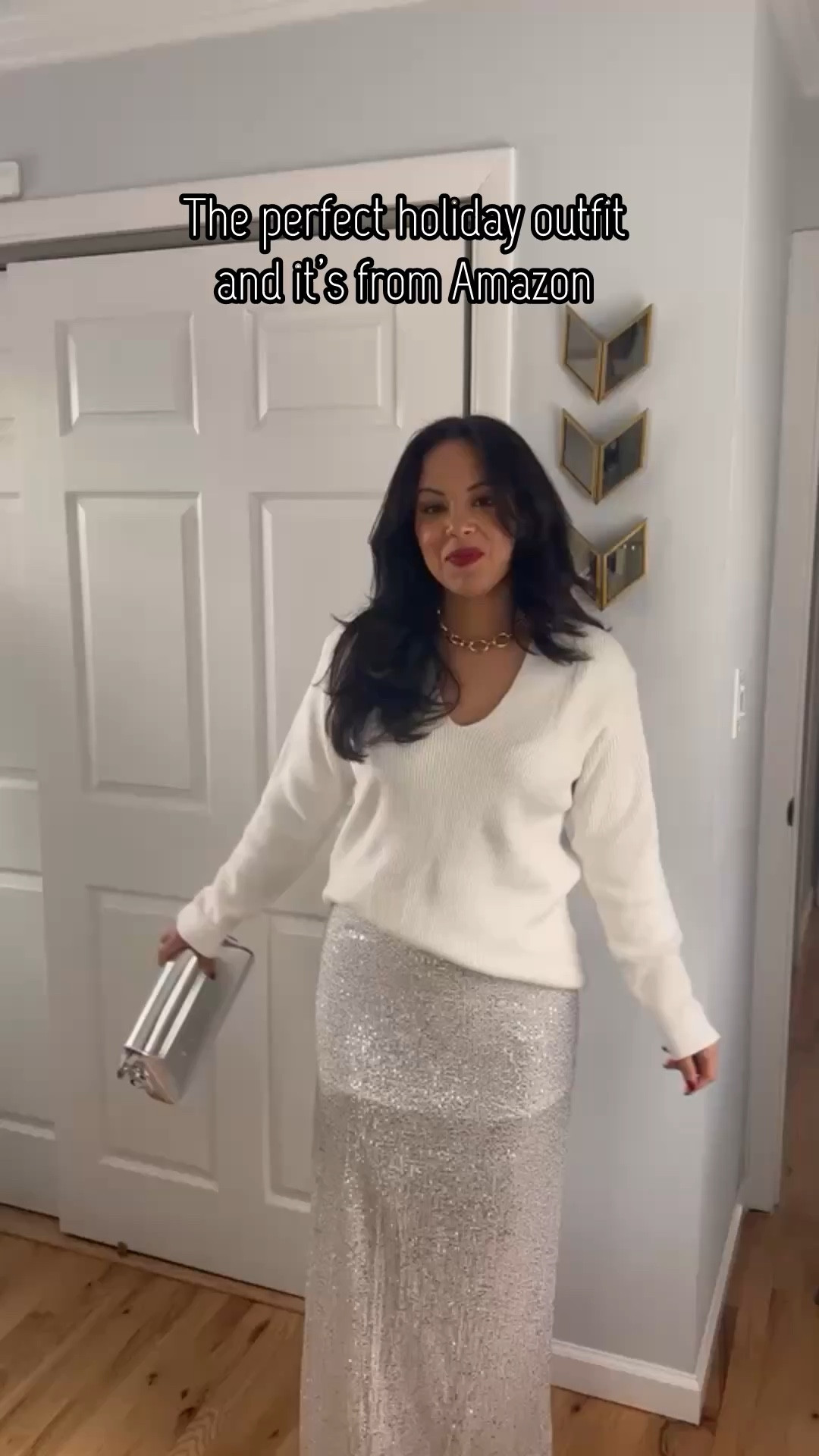 The perfect holiday outfit and it’s from Amazon sequin maxi skirt and white sweater 

#LTKHoliday #LTKSeasonal