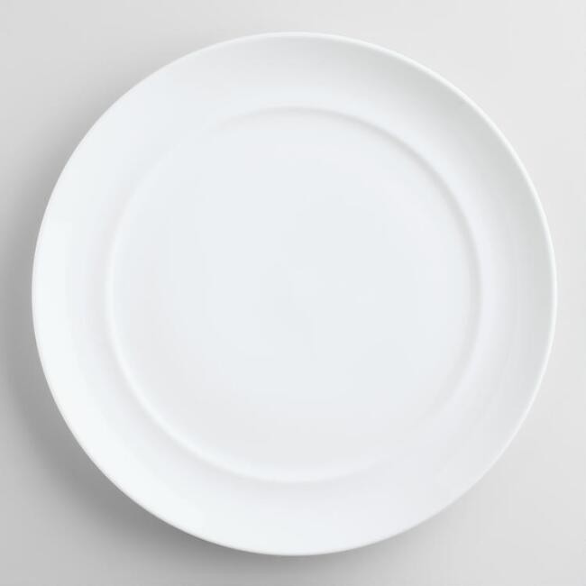 White Spin Dinner Plates, set of 4 | World Market
