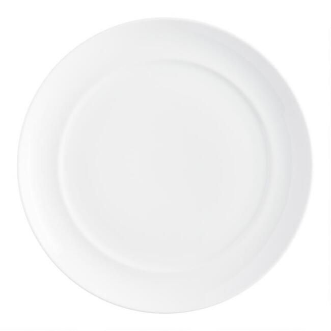 White Spin Dinner Plates, set of 4 | World Market