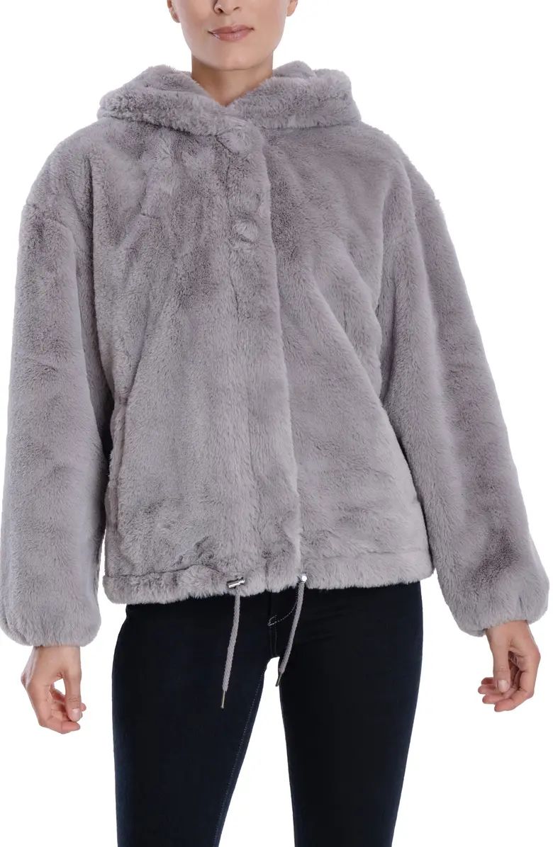 Faux Fur Hooded Zip Jacket | Nordstrom Rack
