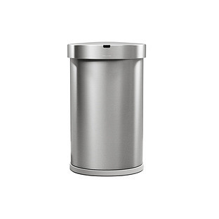 simplehuman® 45L Semi Round Sensor Can Stainless Steel | The Container Store