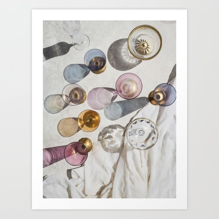 Colored glasses3 Art Print by Aesthetic Pictures | Society6