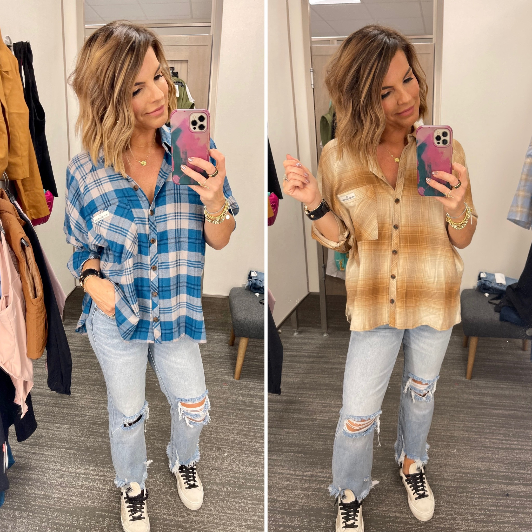 My favorite flannel available at the N-Sale. ❤️ Wearing size XS for reference.

#LTKsalealert #LTKxNSale #LTKunder50
